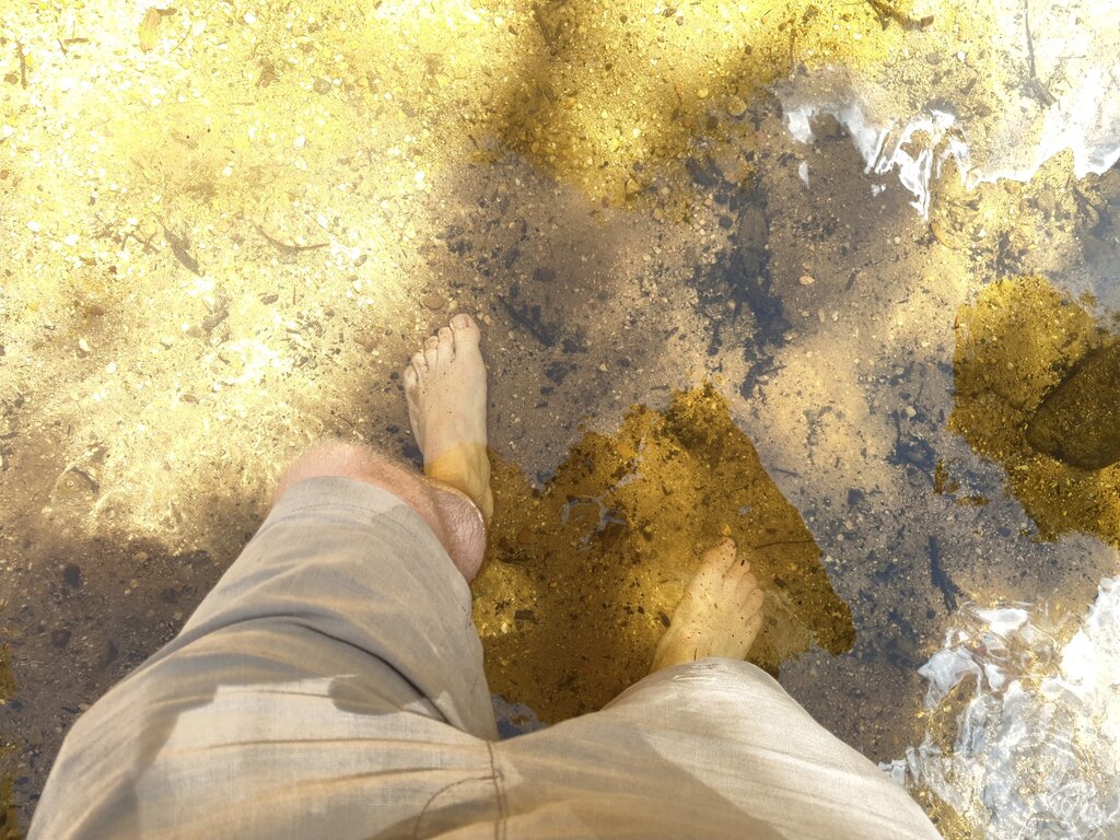 Nach der Hälfte brauchte ich etwas Abkühlung.