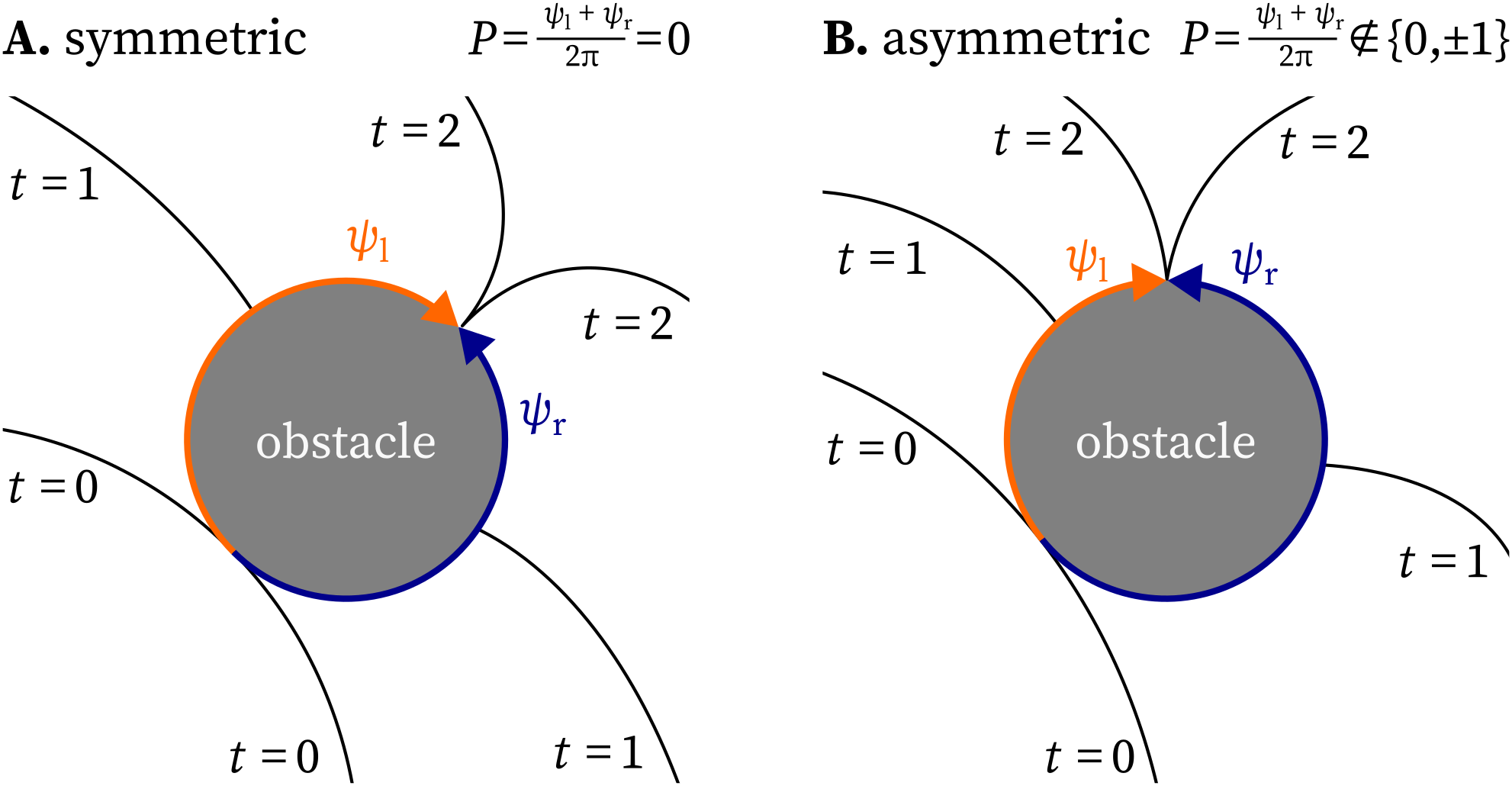 Non-integer P-charges are possible for paths around inexcitable obstacles.