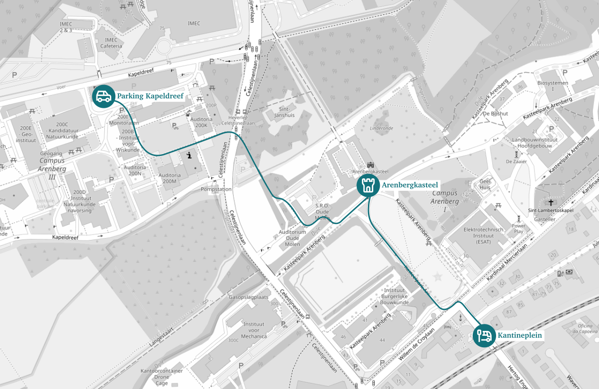 Map of the venue. (Source: OpenStreetMap)