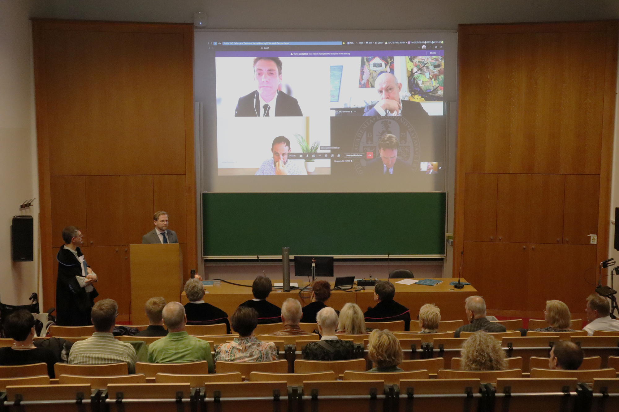 A lot of them were there in person as well though.