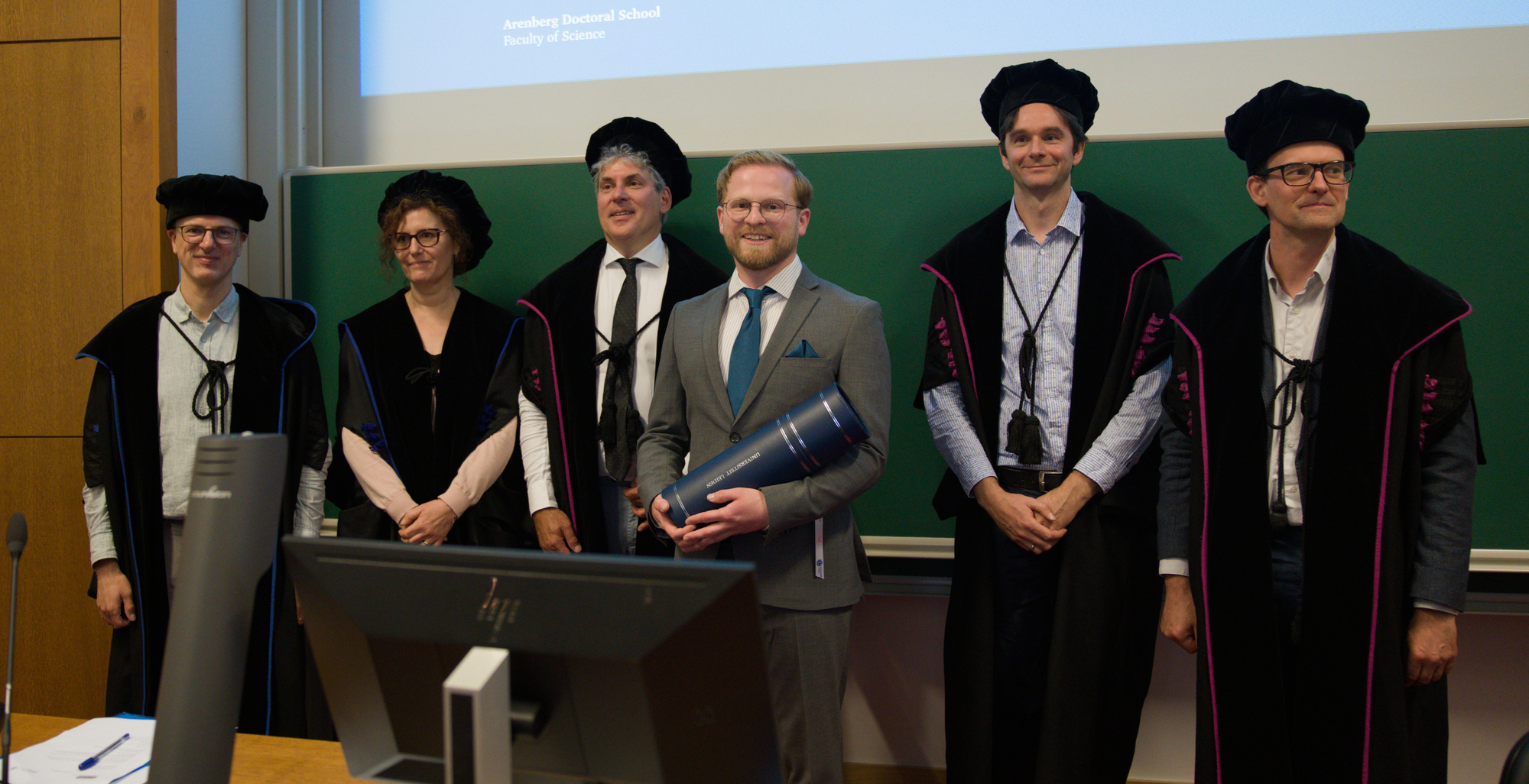 I was happy they were willing to take a photo in the lecture hall.